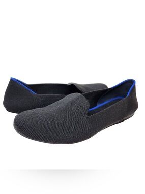 Rothy’s The Loafer in Black/Blue Heather